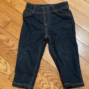 Used carters 18 month boys cotton stretch elastic waist pants with back pockets